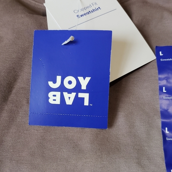 Joy Lab Cropped Fit Sweatshirt Ombre Tie Dye - Picture 4 of 6